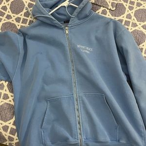 Blue Embroidered Christy